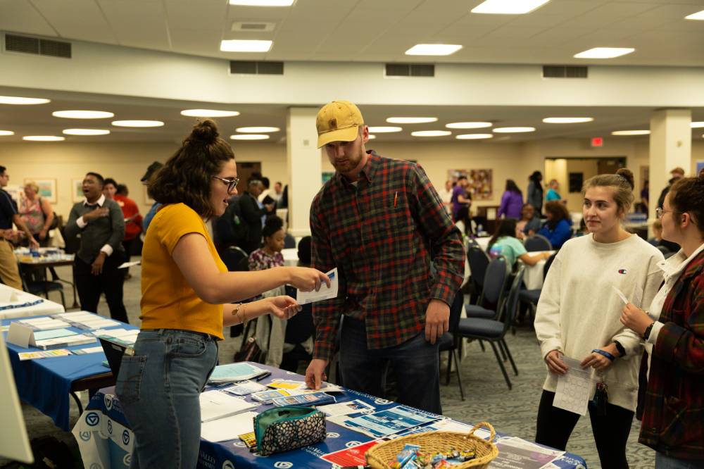 Students engaging with Student Organization